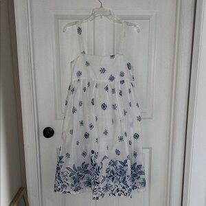 GAP Floral White and Blue Women’s dress